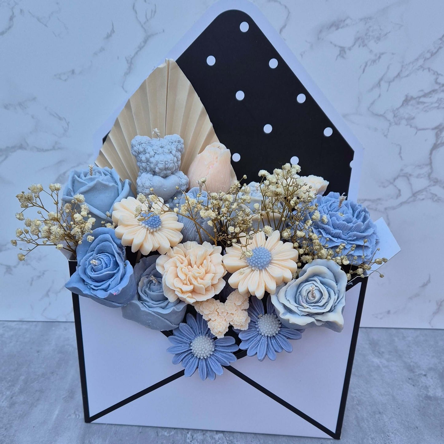 Candle flower bouquet