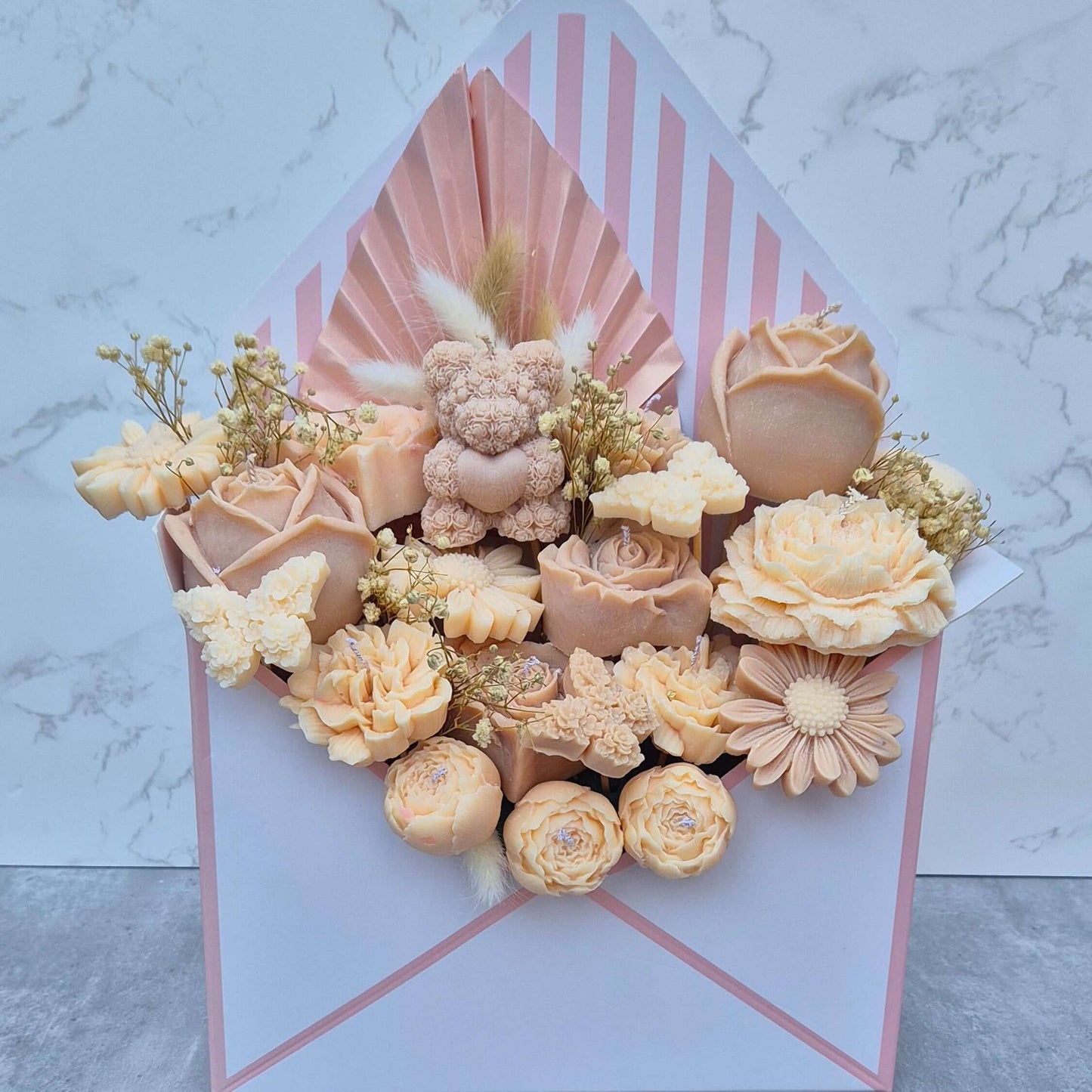 Candle flower bouquet