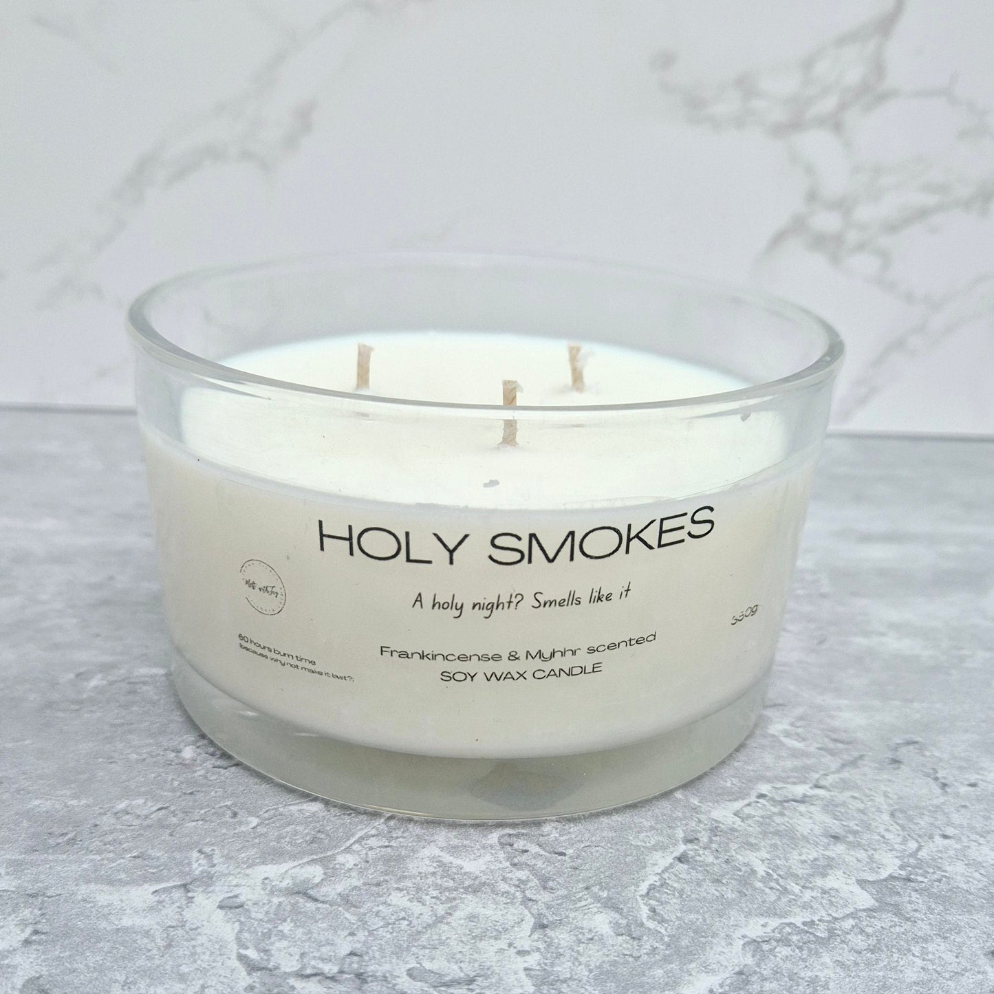 Holy Smokes – Frankincense & Myrrh 3 wick Candle