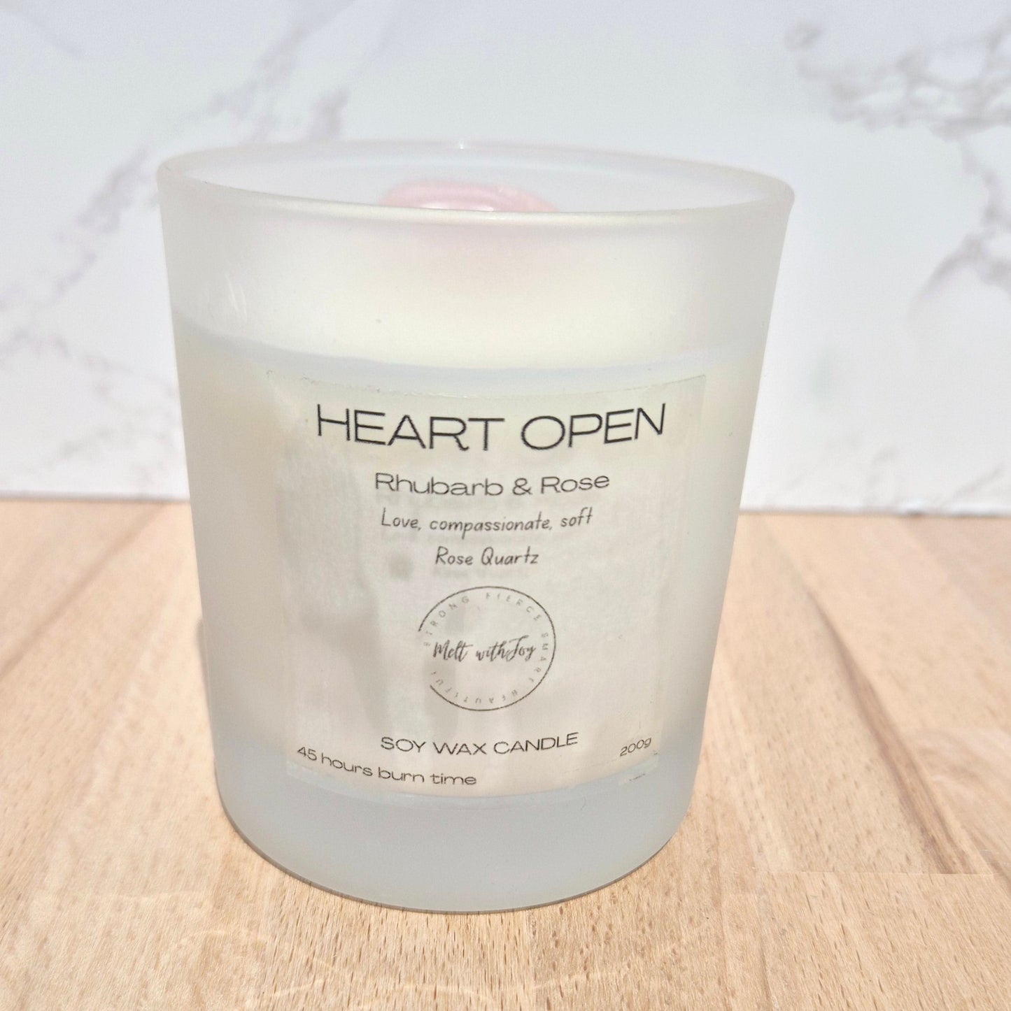 Heart open candle