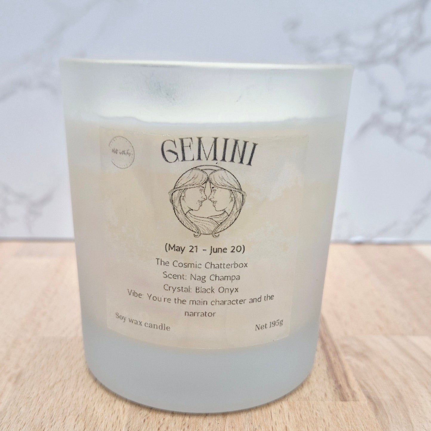 Gemini- The Cosmic Chatterbox candle