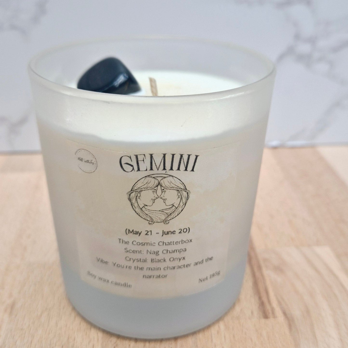 Gemini- The Cosmic Chatterbox candle