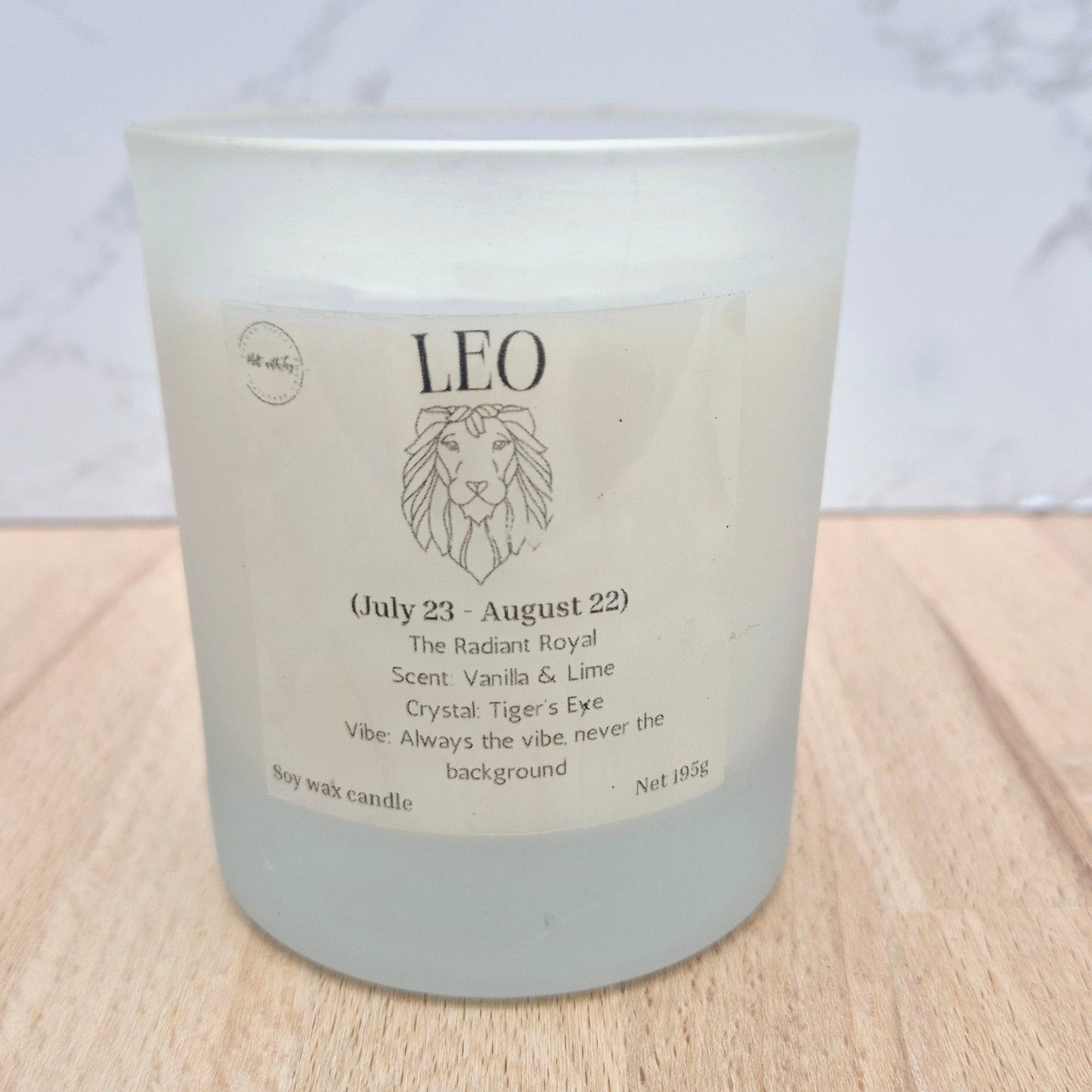 Leo - The Radiant Royal candle