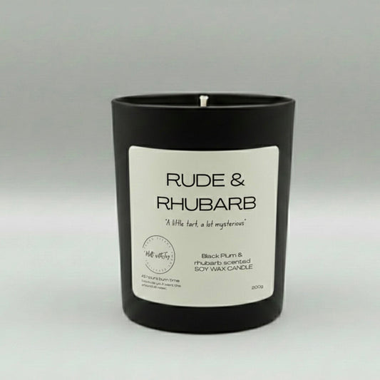 Rude and Rhubarb Candle