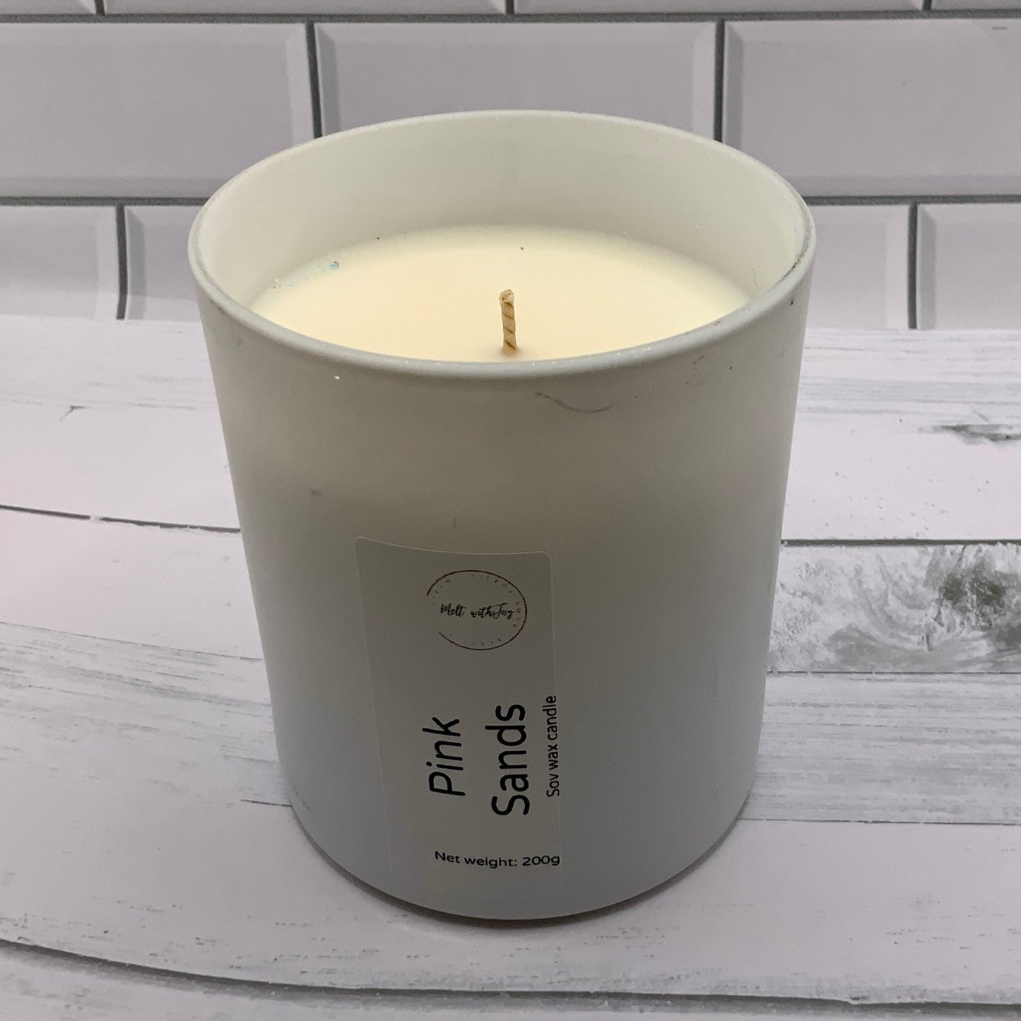 Pink sands candle