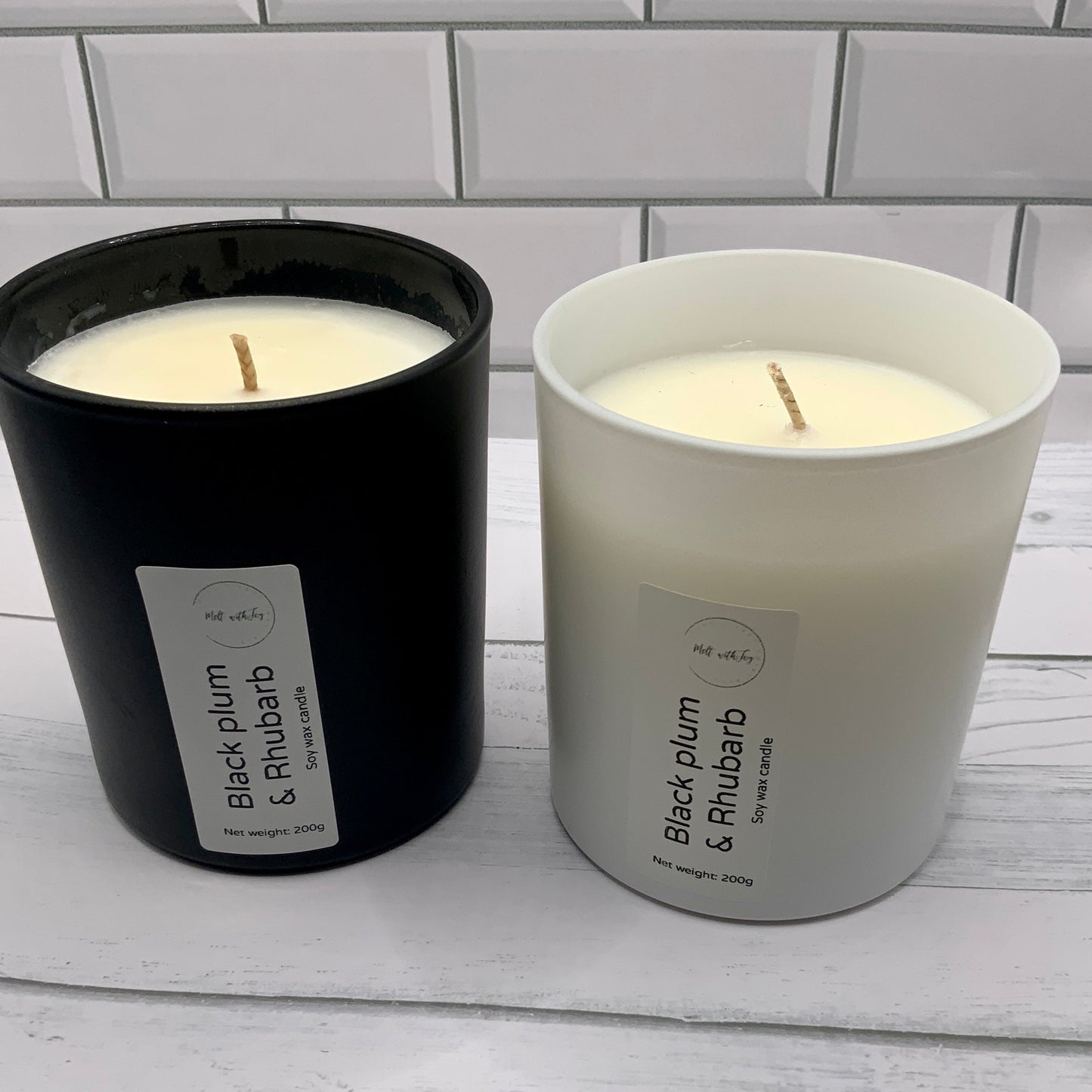 Black plum & rhubarb candle