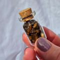 Little Jar of Confidence, filled with powerful Tiger's Eye crystal chips