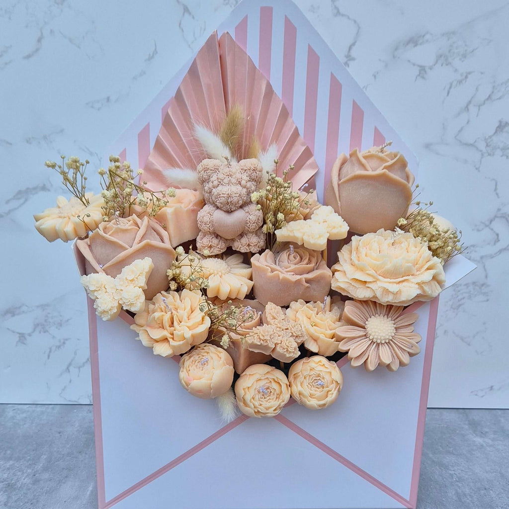 Candle flower bouquet