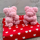 Rose Teddy bear candle