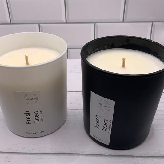 Fresh linen candle