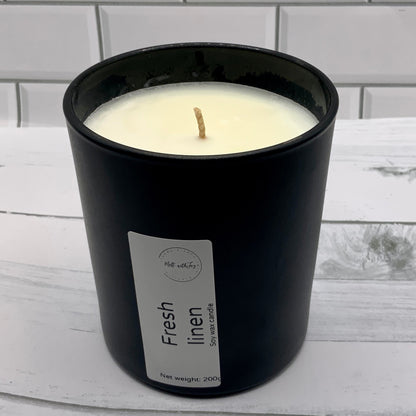 Fresh linen candle