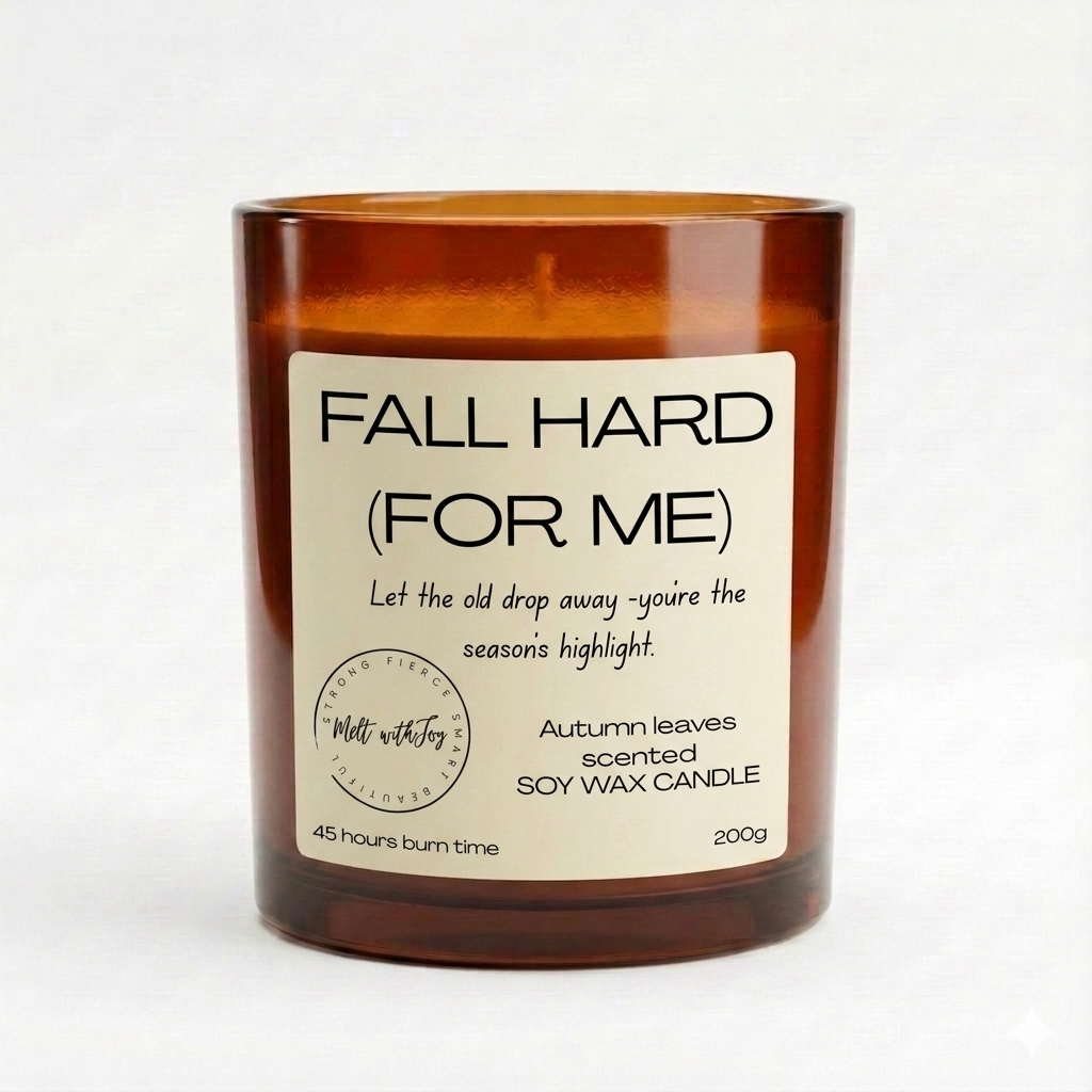 Fall hard (for me) candle