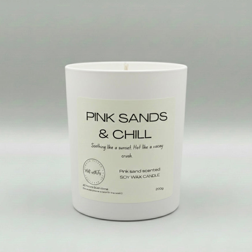Pink Sand & Chill Candle