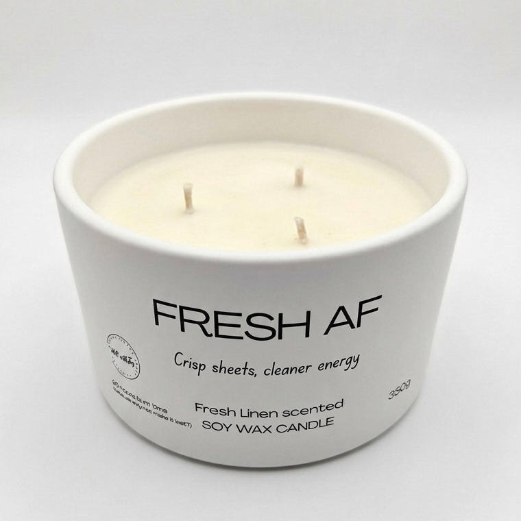 Fresh AF  large Candle