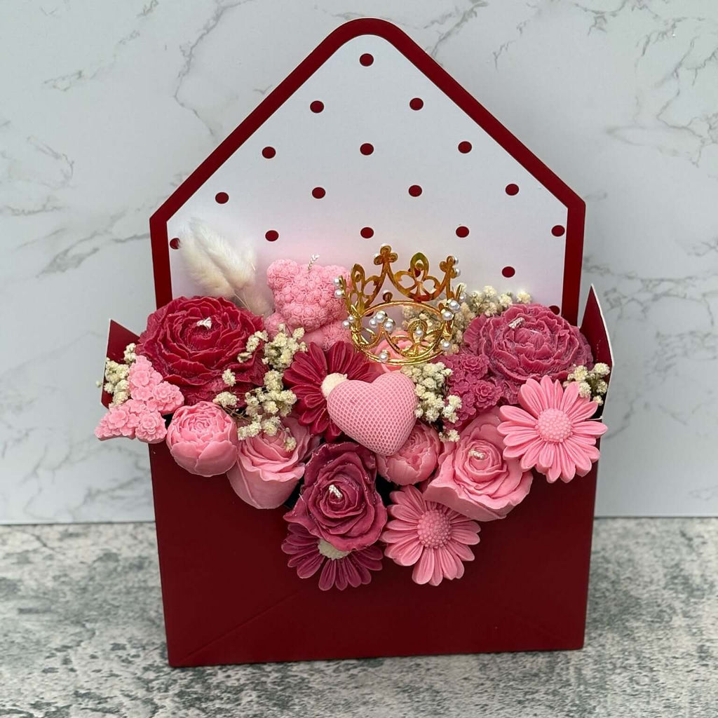 Candle flower bouquet