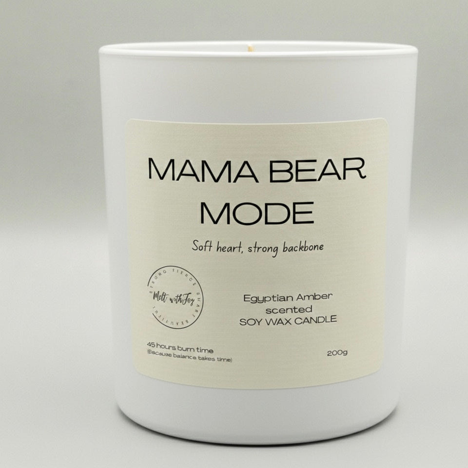 Mama bear mode candle