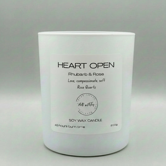 Heart open candle