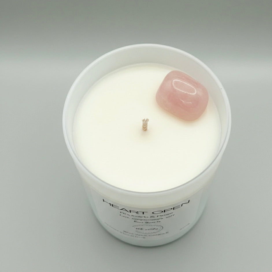 Heart open candle