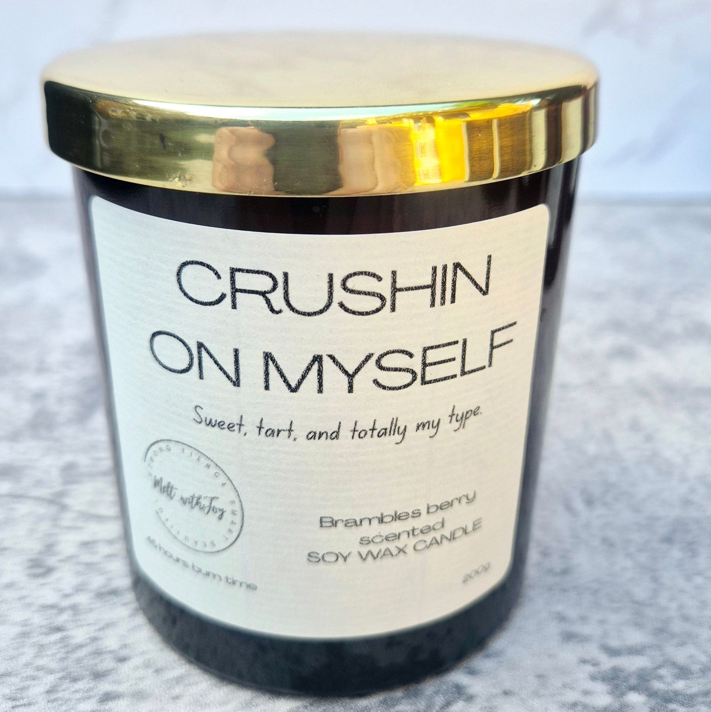 Crushin’ on myself candle