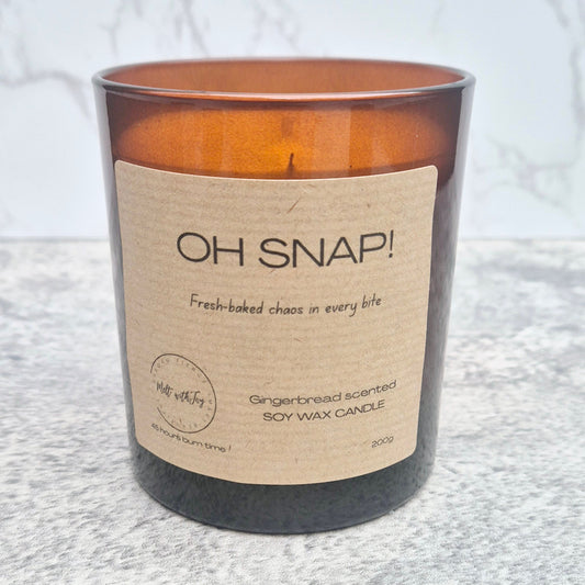 Oh Snap! Gingerbread candle