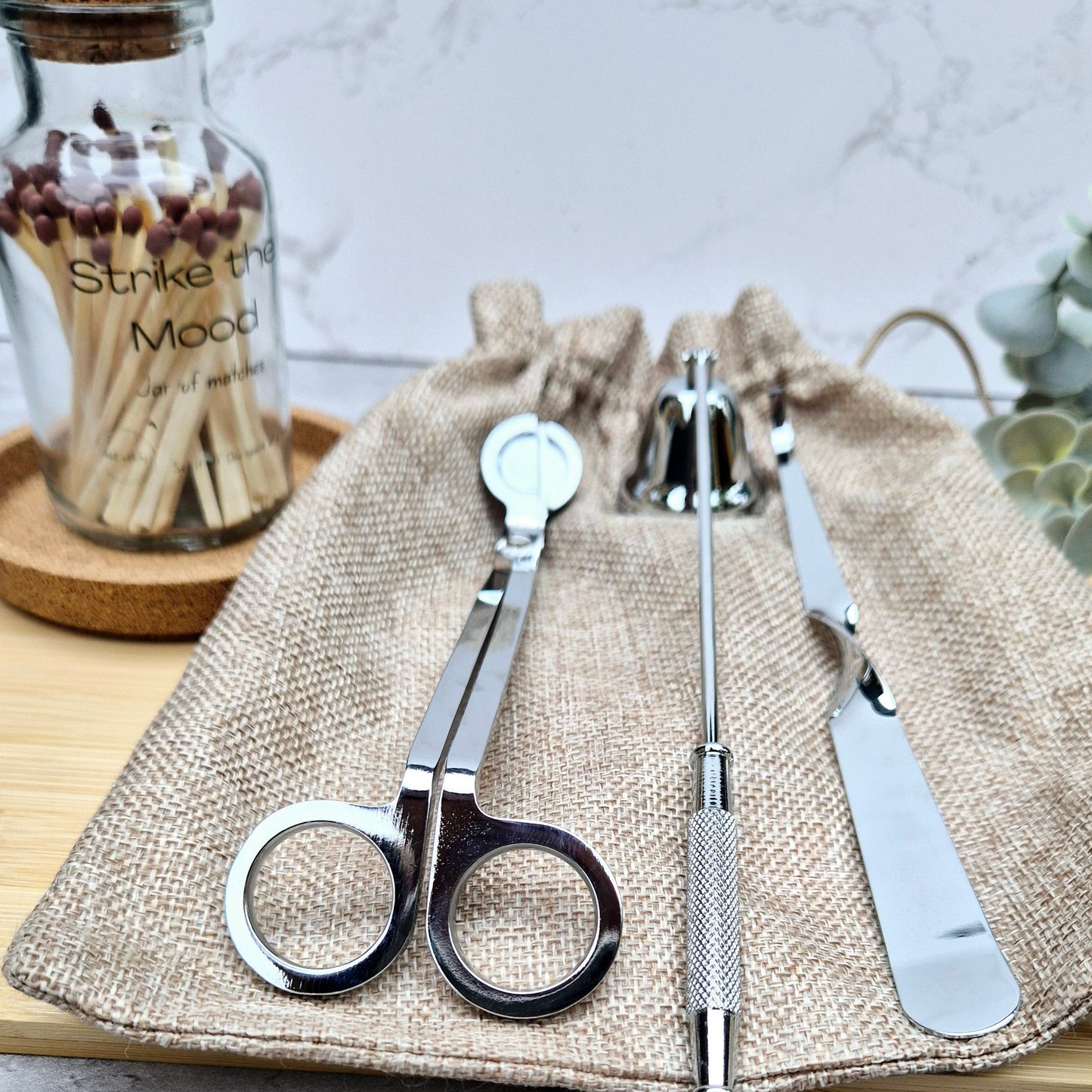 Candle Care Kit – Wick Trimmer, Snuffer & Dipper Set | Candle Accessories for a Clean, Long-Lasting Burn