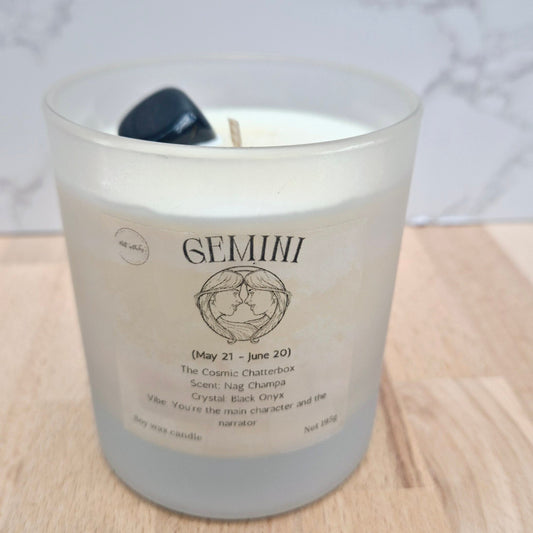 Gemini- The Cosmic Chatterbox candle