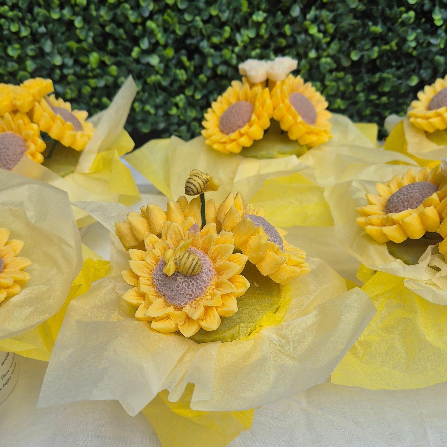 Stay Sunny – Mini Sunflower Wax Melt Bouquet
