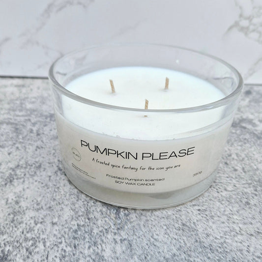 Pumpkin please - 3 wick candle