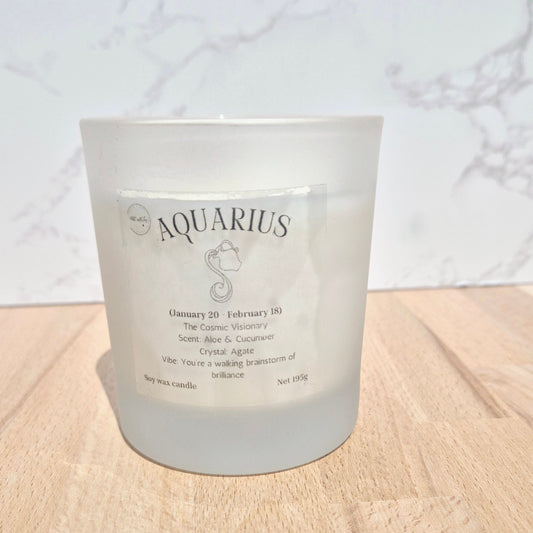 Aquarius - The Cosmic Visionary candle