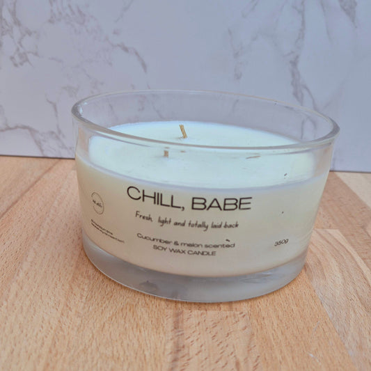 Chill, babe candle