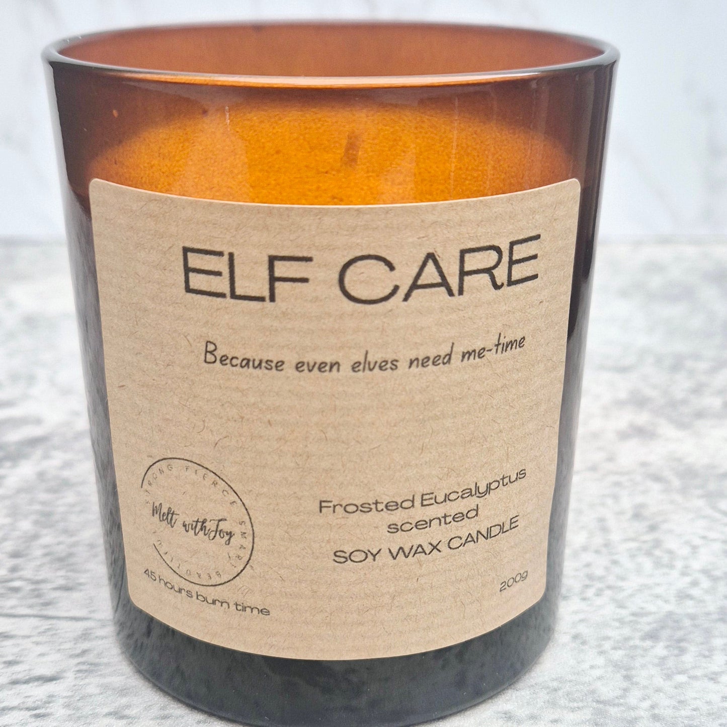 Elf Care- Frosted Eucalyptus candle