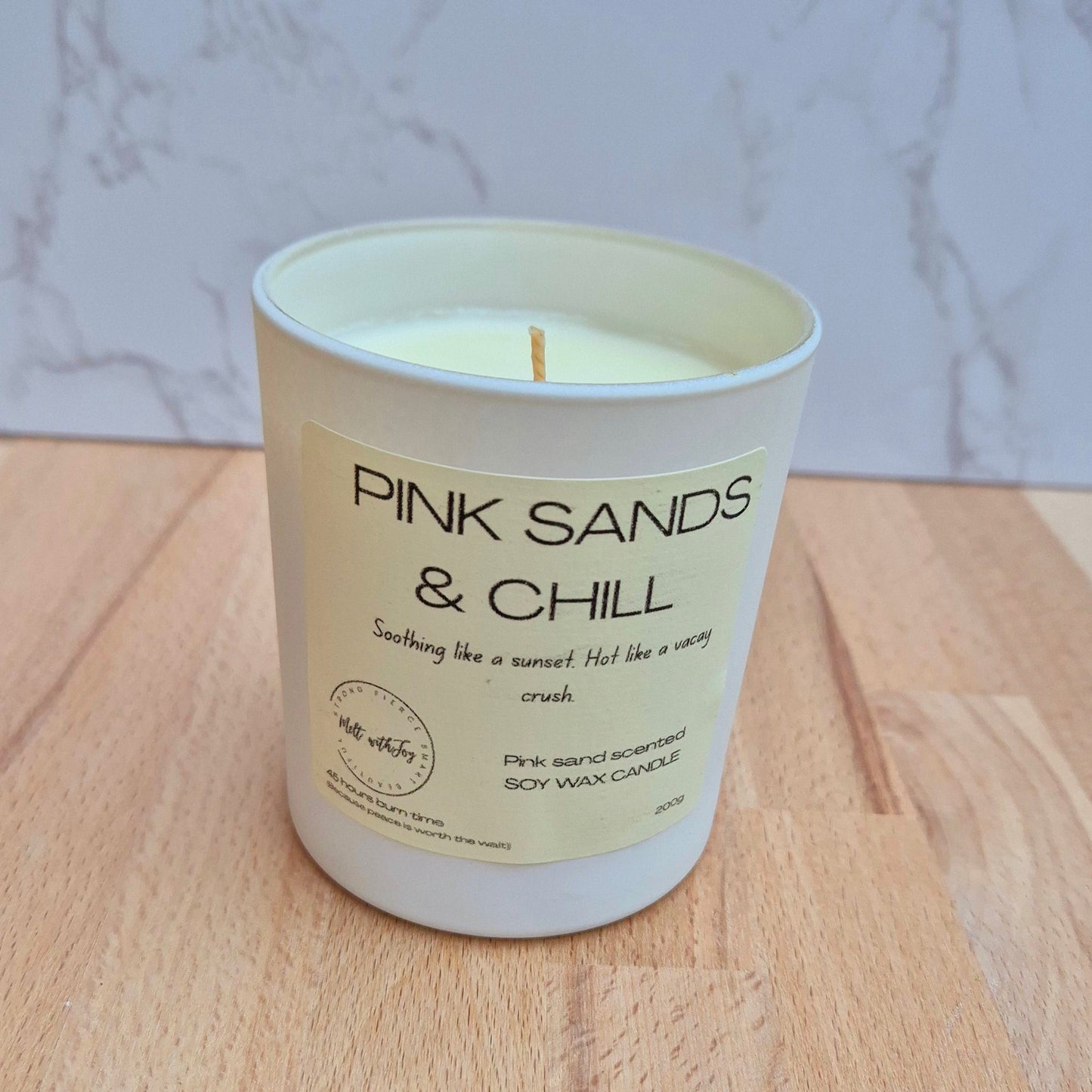 Pink Sand & Chill Candle