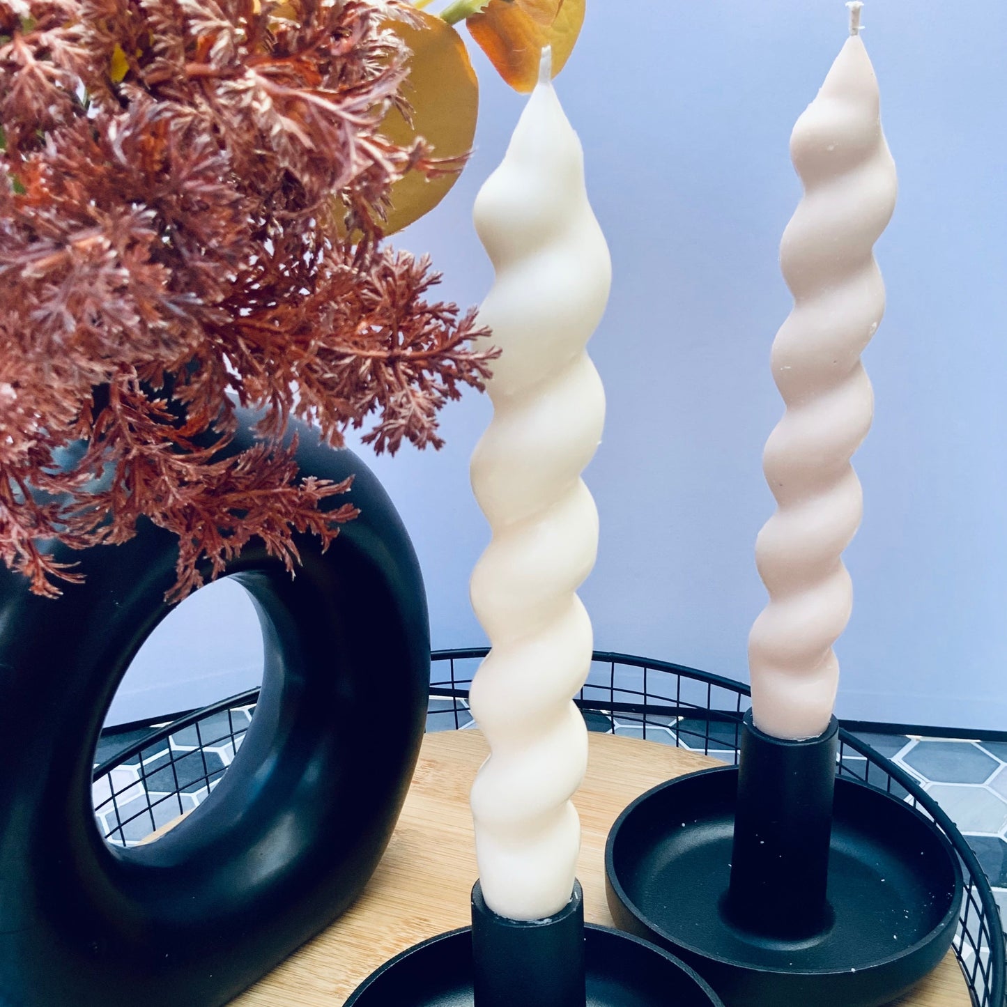 Set of twist candles